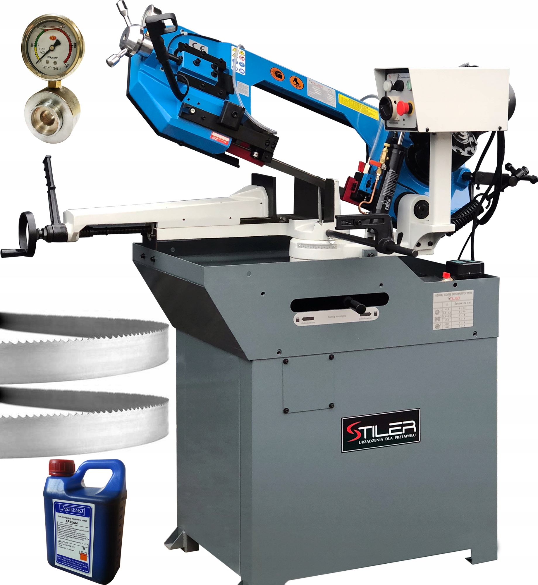 PÍLKA KOVOVÝ STROJ BS 260G STILER + TENSIMETER
